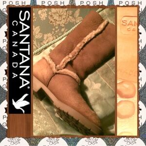 🌟 Santa Canada 🌟 Shearling boots with distressed toe SELLING 9.5 & ISO SIZE 9!